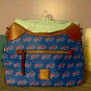 Price is firm. EUC Buffalo Bills Dooney Purse